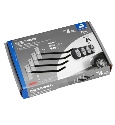 Set 4 ganci appendiruote da parete