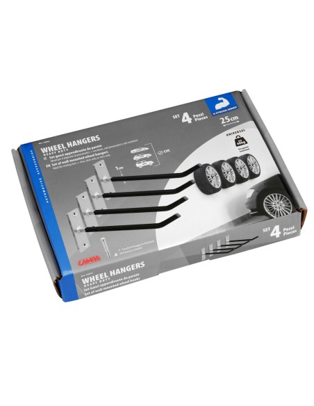 Set 4 ganci appendiruote da parete