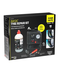 Kit riparazione pneumatici con compressore 12V 2