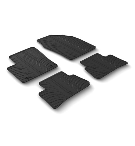 Set tappetini su misura gomma per Toyota C HR II automatico dal 2023