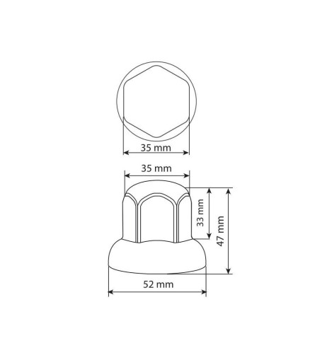 Set 40 copribulloni testa tonda in acciaio inox nero 32mm