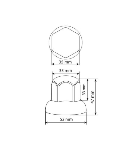 Set 40 copribulloni testa tonda in acciaio inox nero 33mm