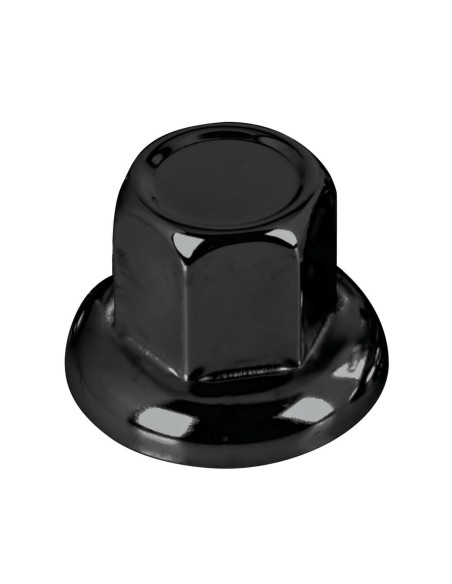 Set 40 copribulloni testa piatta in acciaio inox nero 32mm