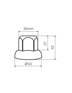 Set 40 copribulloni testa piatta in acciaio inox nero 32mm 2