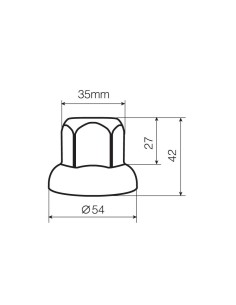 Set 40 copribulloni testa piatta in acciaio inox nero 33mm 2