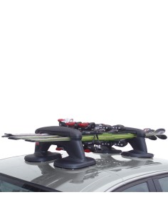 Portasci snowboard magnetico universale con chiave 3 sci o 2 snow 2