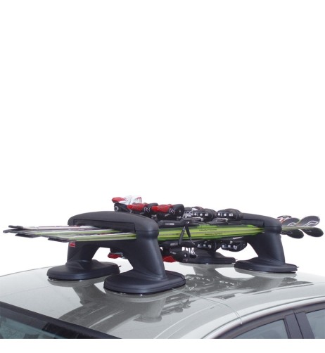 Portasci snowboard magnetico universale con chiave 3 sci o 2 snow