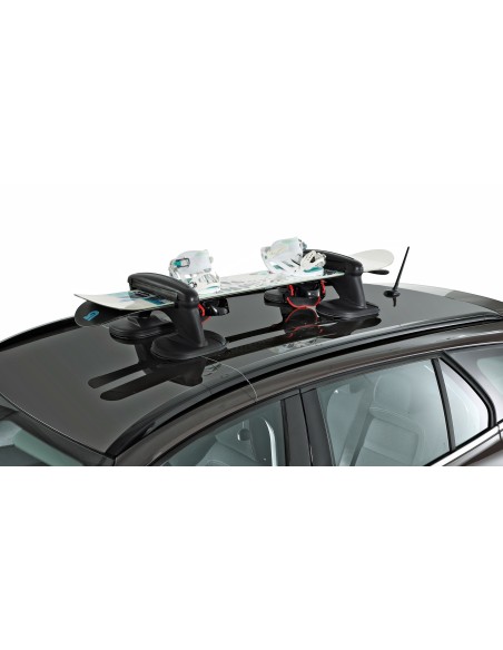 Portasci snowboard magnetico universale con chiave 3 sci o 2 snow