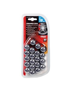 Copribulloni in acciaio cromato diametro 19mm 2