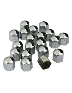 Copribulloni in acciaio cromato diametro 17mm