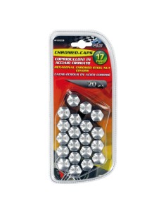 Copribulloni in acciaio cromato diametro 17mm 2