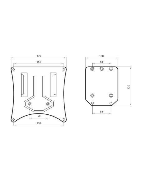 Portatarga con sistema estraibile per targhe moto