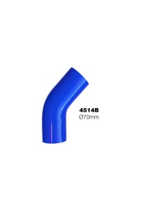 Manicotto Manitor in silicone rinforzato blu Curva 45 gradi 70mm