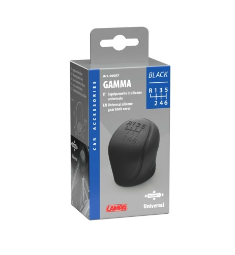 Copripomello cambio universale in silicone Black