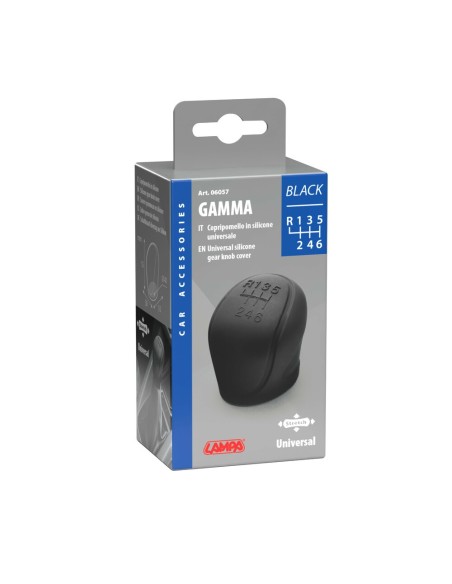 Copripomello cambio universale in silicone Black