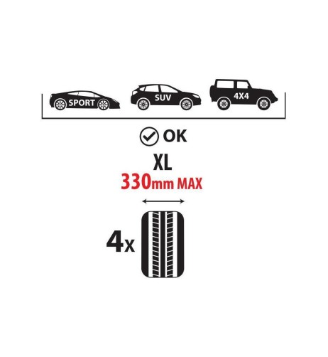 Supporto porta gomme e cerchioni da parete richiudibile XL foldable rack
