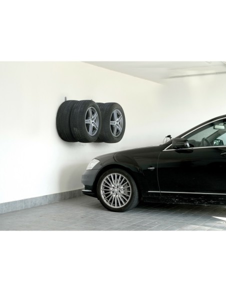 Set 2 ganci porta gomme e cerchioni da parete