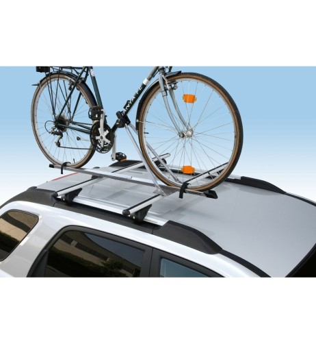Portabiciclette universale in acciaio Grigio con serratura per barre portat