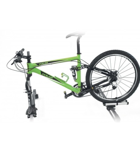 Portabici da tetto a forcella per barre portatutto max 70mm Pordoi