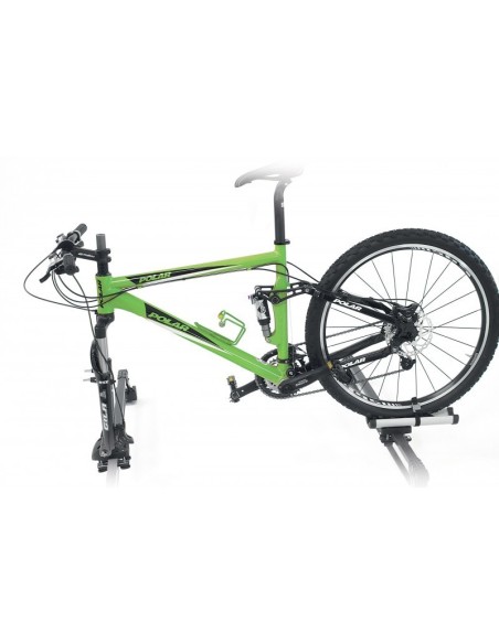 Portabici da tetto a forcella per barre portatutto max 70mm Pordoi