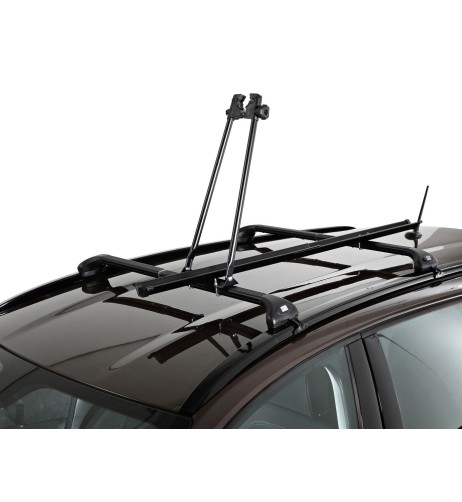 Portabici da tetto universale acciaio verniciato nero Bici 1000