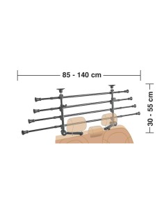Griglia divisioria animali e merci bagagliaio compatta fissaggio a poggia 2