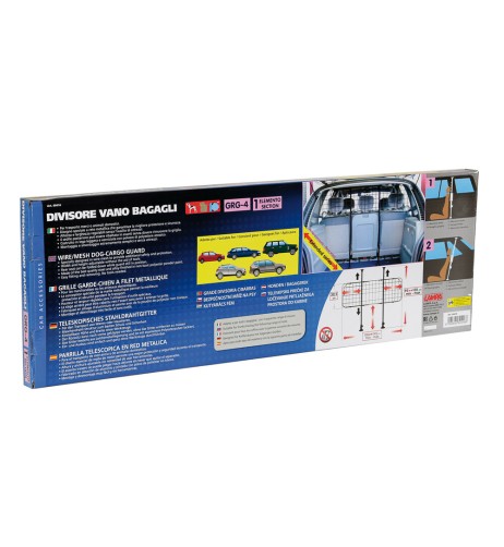 Griglia divisioria animali e merci bagagliaio Per auto e suv 108x131cm ma