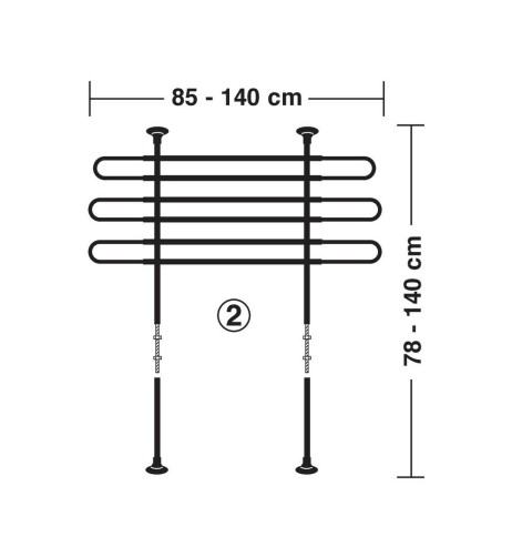 Griglia divisioria animali e merci bagagliaio Per auto e suv 140x140cm ma