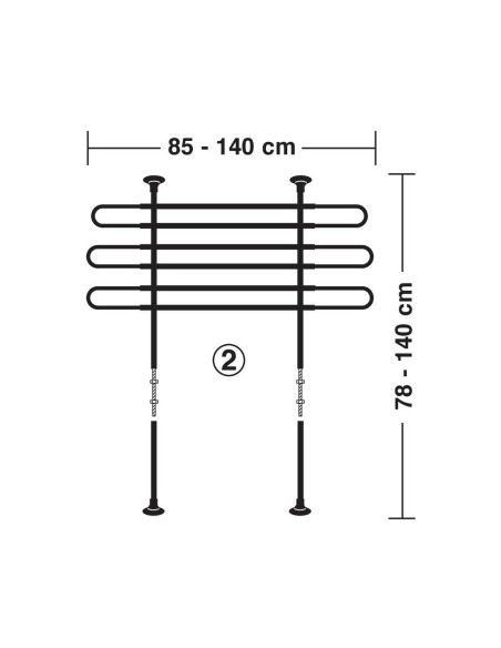 Griglia divisioria animali e merci bagagliaio Per auto e suv 140x140cm ma