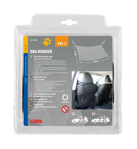 Rete divisoria per cani elasticizzata 170x80cm