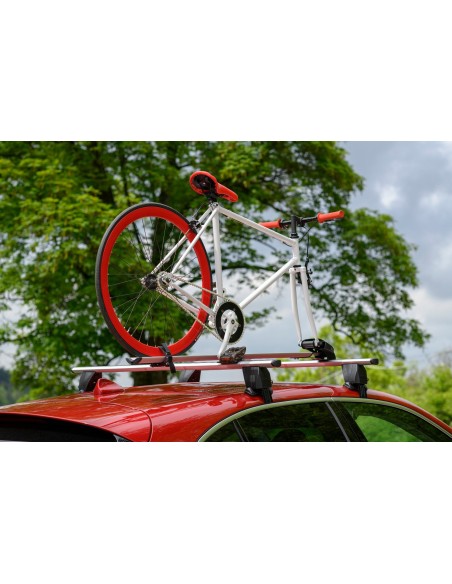 Portabici da tetto in alluminio attacco a forcella Menabo Pro Tour
