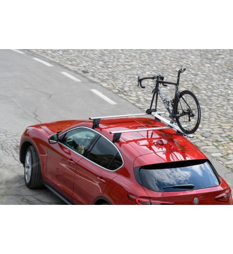 Portabici da tetto in alluminio attacco a forcella Menabo Pro Tour