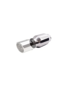 Silenziatore universale inox lucido uscita rotonda 61mm ESR4 160mm 2