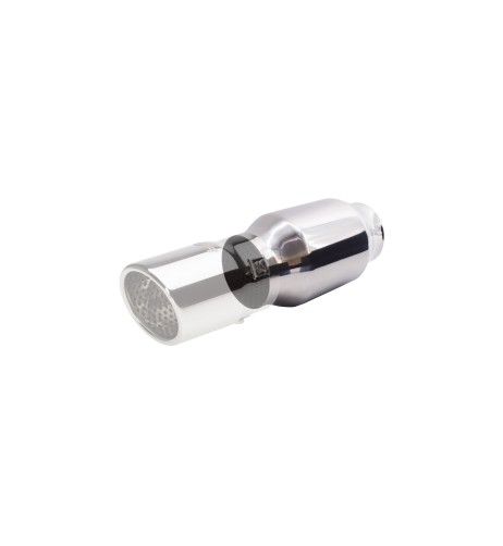 Silenziatore universale inox lucido uscita rotonda 61mm ESR4 160mm
