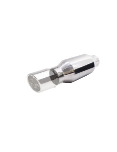 Silenziatore universale inox lucido uscita rotonda 61mm ESR5 260mm 2