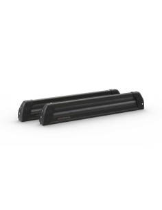 Portasci e Snowboard PS 60 Scorrevole in alluminio nero per barre 6 sci o 4