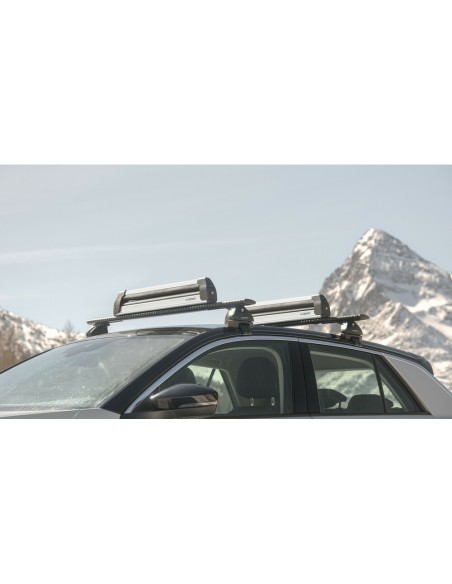 Portasci e Snowboard PS 60 Scorrevole in alluminio per barre 6 sci o 4 snow