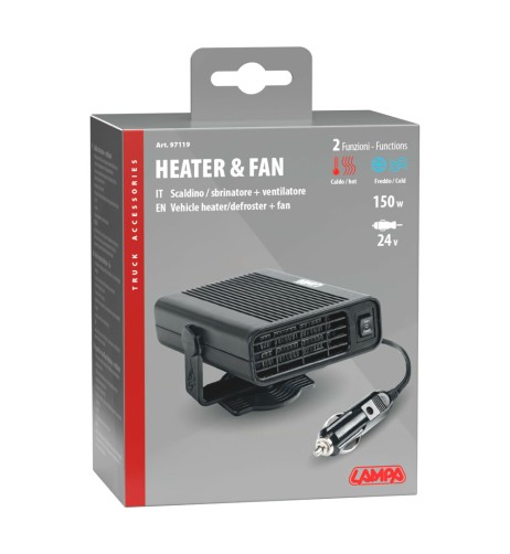 Scaldino sbrinatore e ventilatore 24V 150W