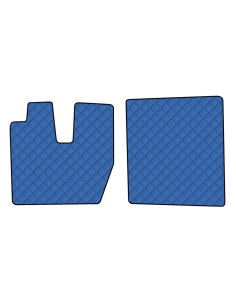 Coppia tappeti camion in similpelle imbottiti Blu Iveco S Way dal 2024