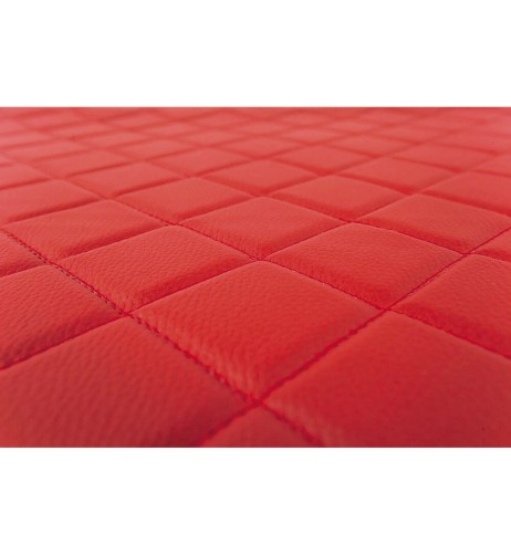 Coppia tappeti camion in similpelle imbottiti Rosso Iveco S Way dal 2024