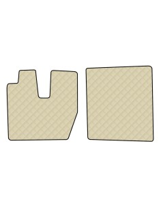 Coppia tappeti camion in similpelle imbottiti Panna Iveco S Way dal 2024