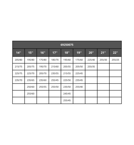 Coppia di calze da neve MCS omologate per auto 075