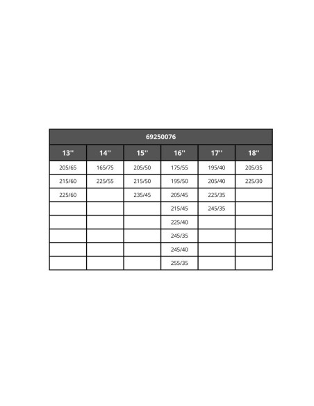 Coppia di calze da neve MCS omologate per auto 076