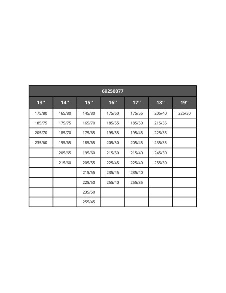 Coppia di calze da neve MCS omologate per auto 077