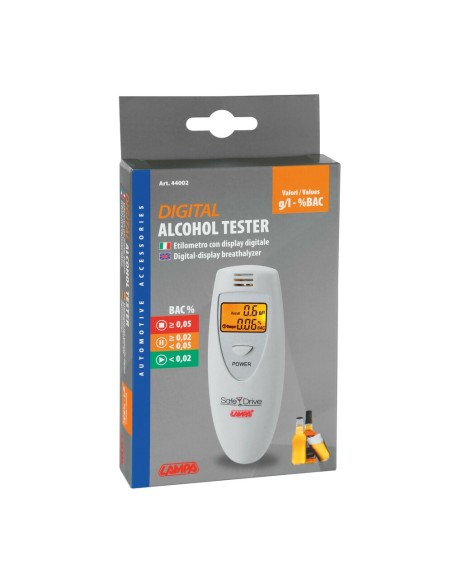Etilometro digitale con display e auto spegnimento