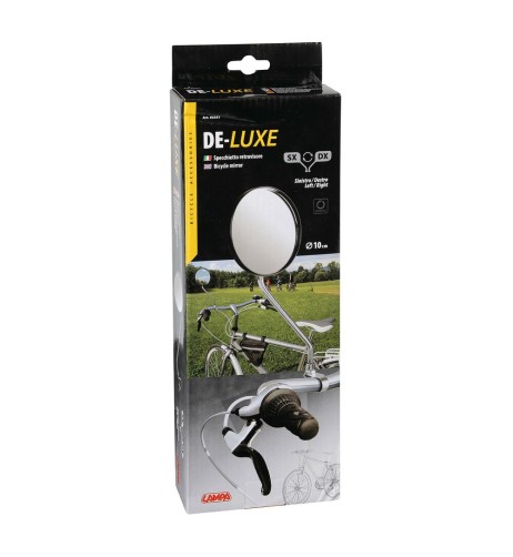 Specchietto retrovisore bicicletta bici ciclo in acciaio cromato Universa