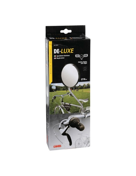 Specchietto retrovisore bicicletta bici ciclo in acciaio cromato Universa