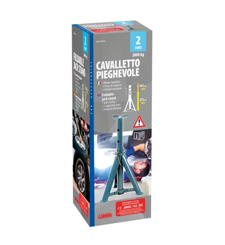 Cavalletto treppiedi pieghevole 2000kg