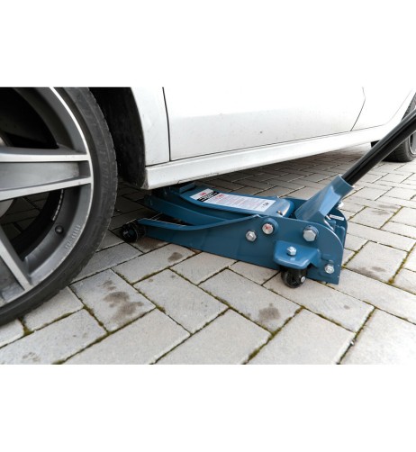 Sollevatore Cric idraulico a carrello basso profilo 2500Kg