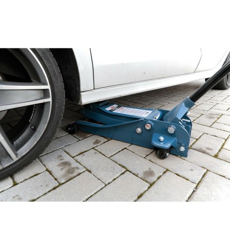 Sollevatore Cric idraulico a carrello basso profilo 2500Kg